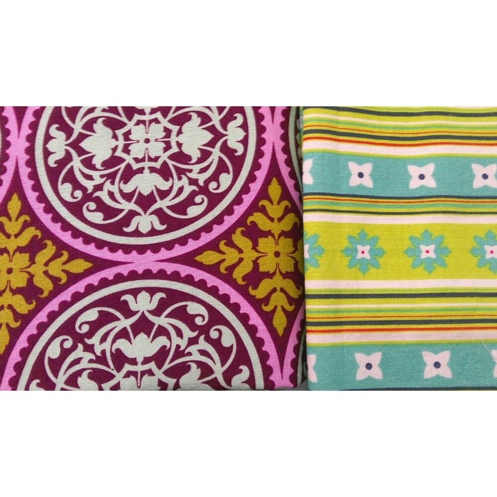 Purple & Green Fabric * Material * Sewing * Quilting * Clothes * F350 LL